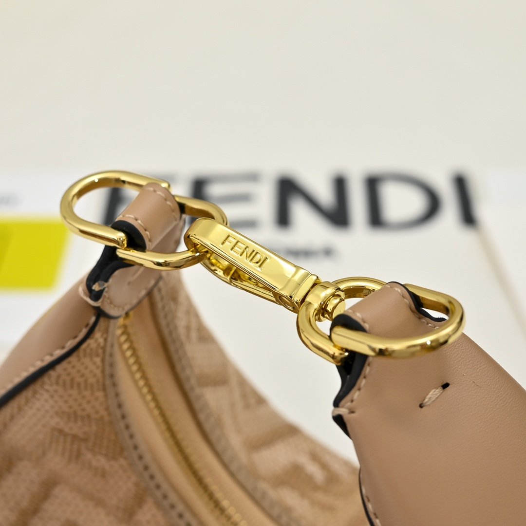 Fendi Fendigraphy Mini FF Franges Beige
