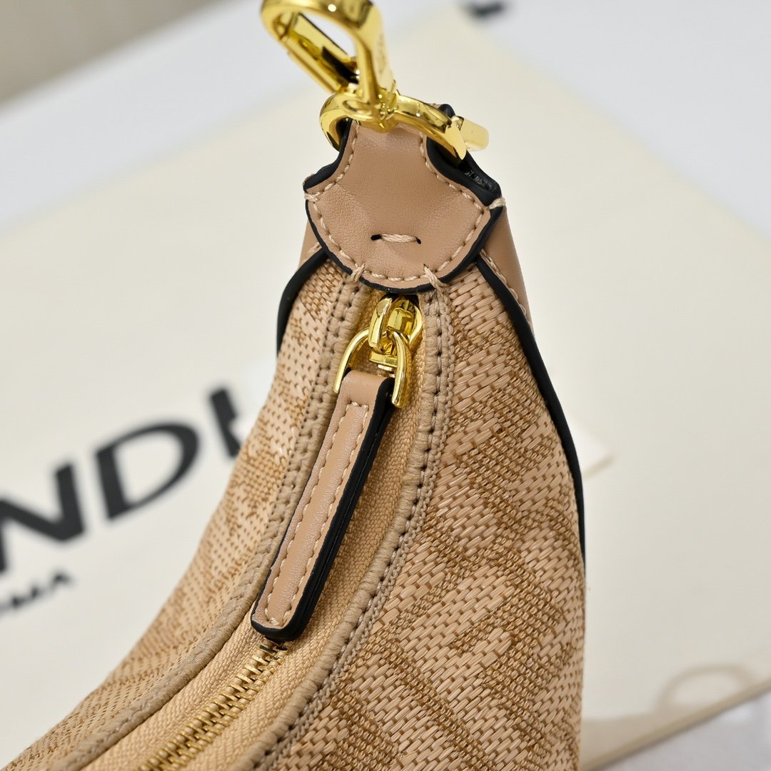 Fendi Fendigraphy Mini FF Franges Beige