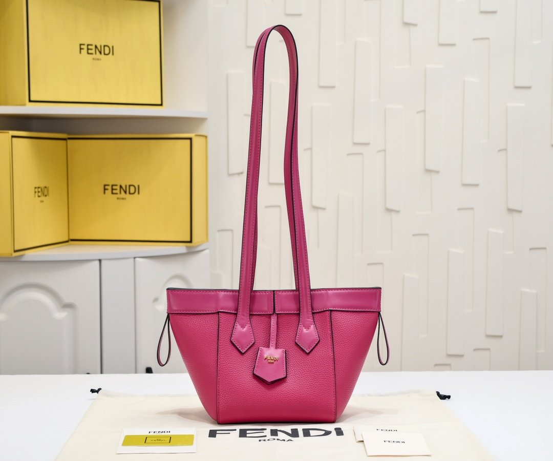 Fendi Origami Mini Rose Framboise