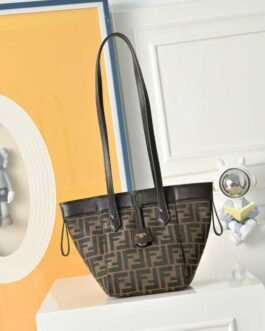 Fendi Shopper FF Jacquard Marron
