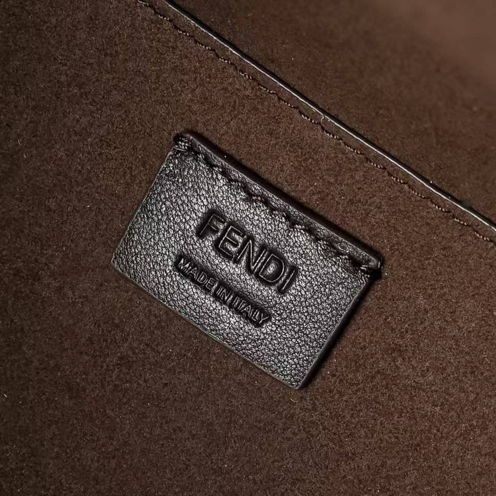 Fendi Shopper FF Jacquard Marron
