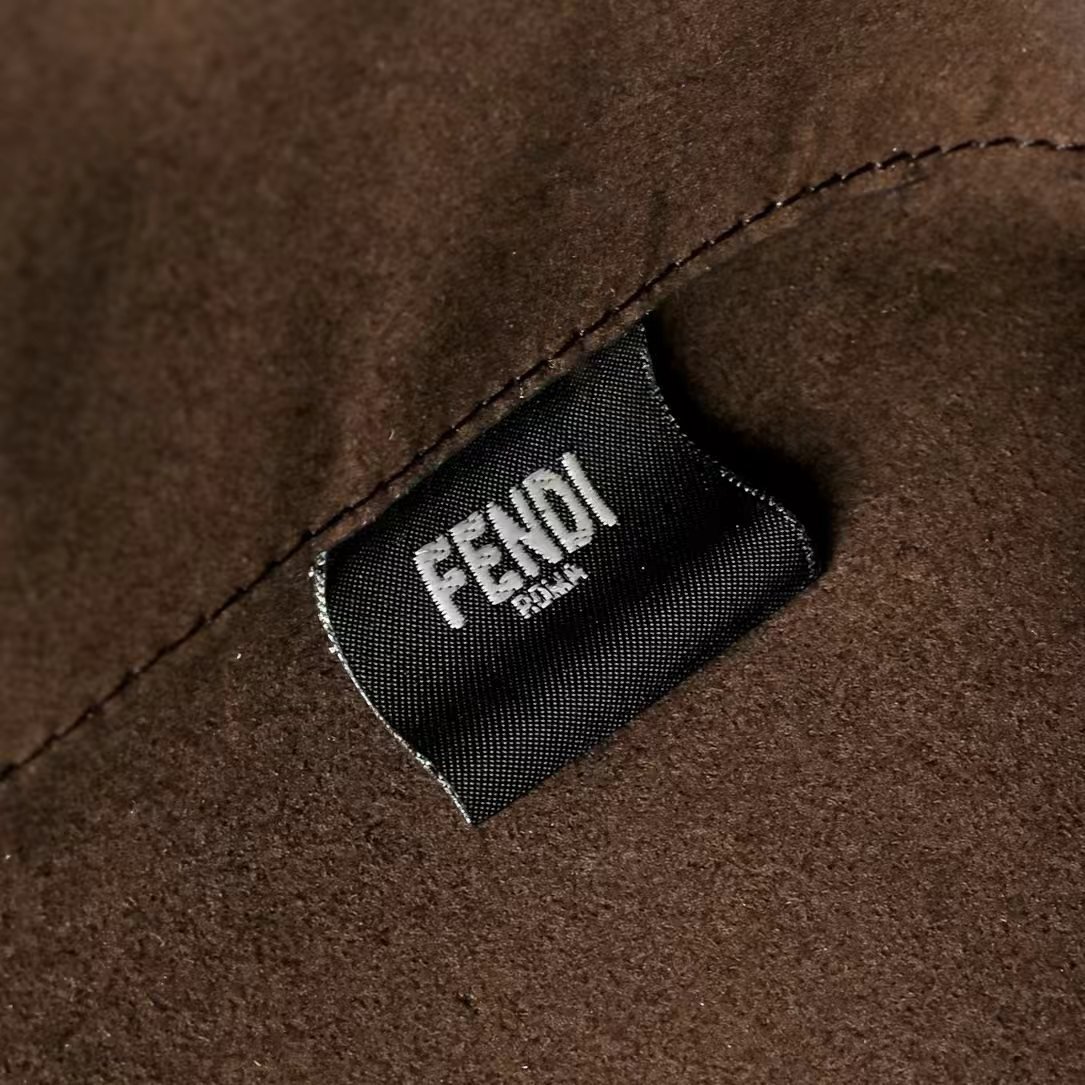 Fendi Shopper FF Jacquard Marron