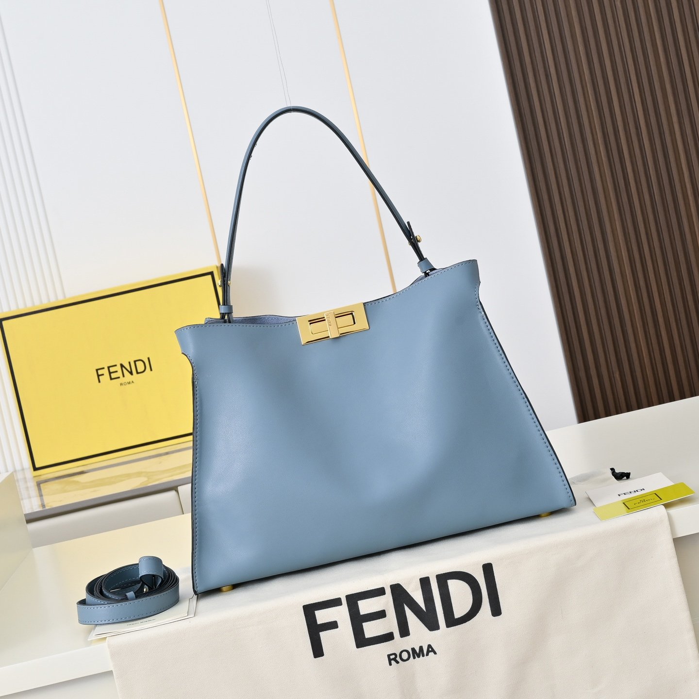 Fendi Way Medium Bleu Ciel