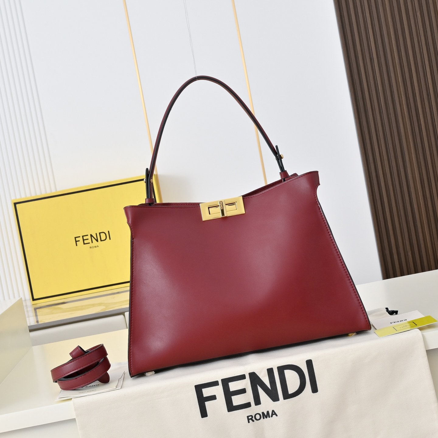 Fendi Way Medium Bordeaux