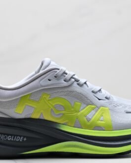 HOKA Clifton Pro Gris Clair Vert Fluo Noir