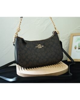 Coach Teri Shoulder Bag Signature 24 × 15 × 8 cm – Marron