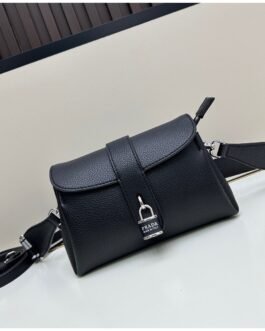 Prada Sac Bandoulière Cadenas 3539 20 × 10 × 12 cm – Noir