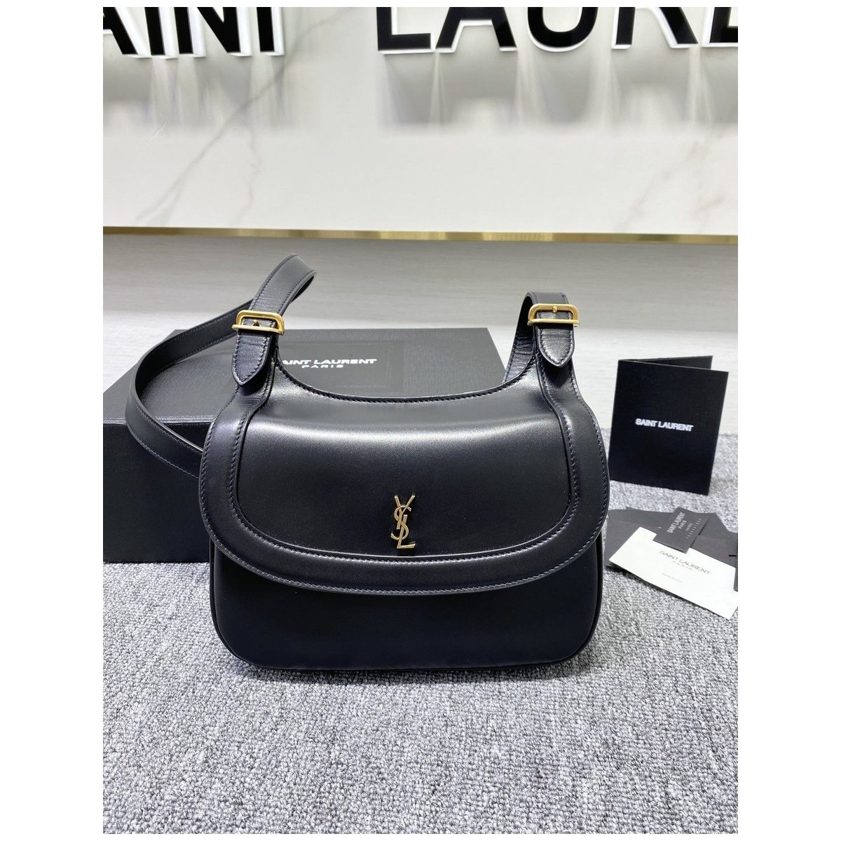 Saint Laurent Charlie Shoulder Bag – Noir