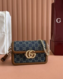 Gucci GG Marmont Small Bleu Denim
