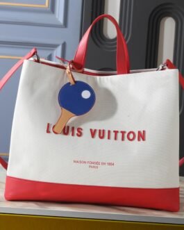 Louis Vuitton Mini Shopper Tote 26 cm Blanc Rouge