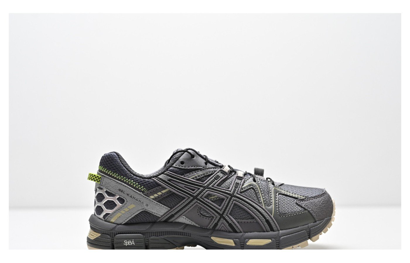 ASICS GEL-Kahana 8 – Gris foncé / Noir / Lime