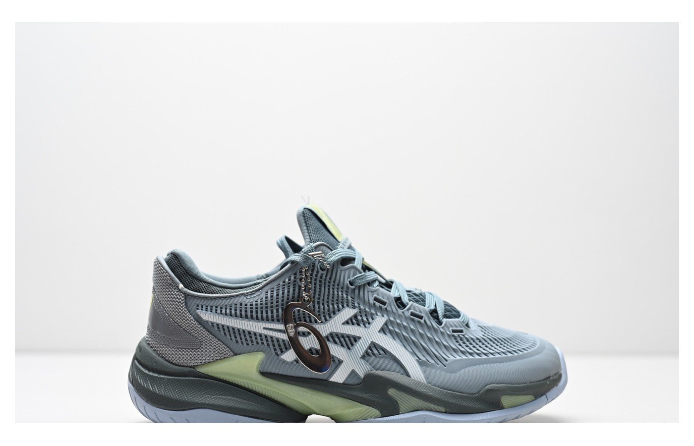ASICS COURT FF 3 – Gris foncé / Bleu pétrole / Vert