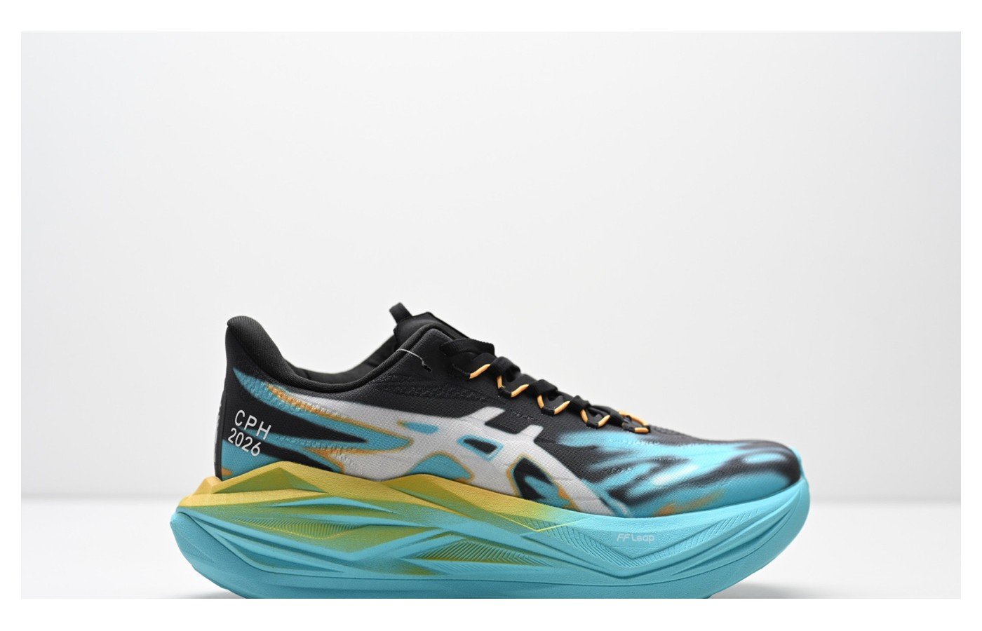 ASICS SUPERBLAST 3 – Gris ardoise / Menthe / Turquoise / Jaune