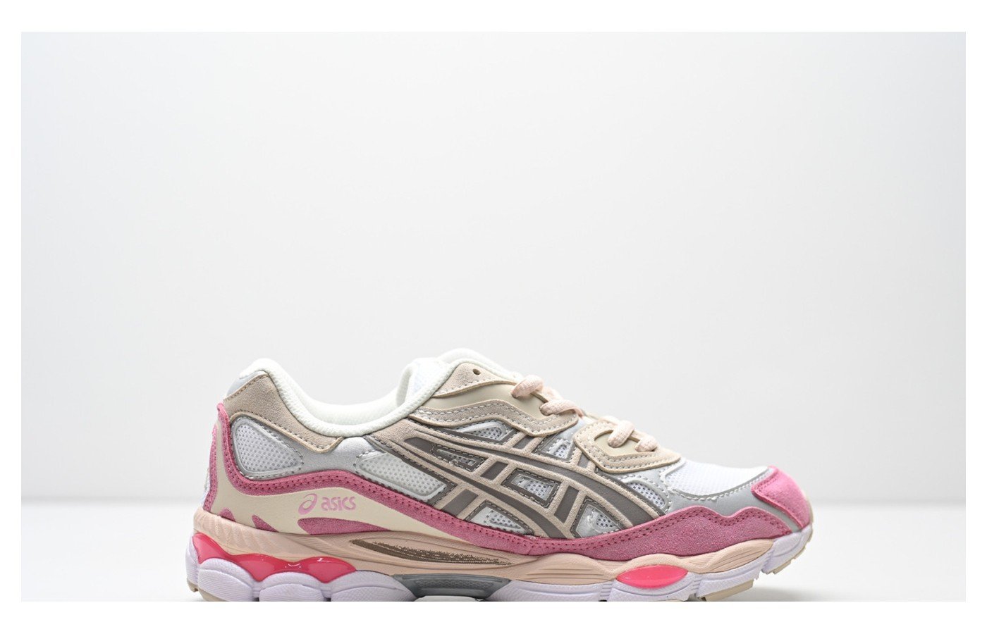 ASICS GEL-NYC – Blanc / Rose / Beige / Argent