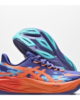 ASICS SUPERBLAST 3 – Bleu marine / Orange / Turquoise
