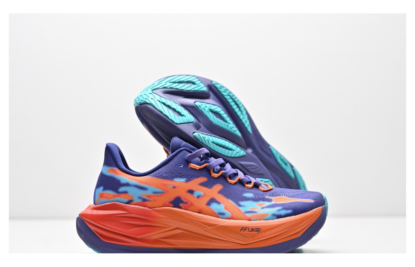 ASICS SUPERBLAST 3 – Bleu marine / Orange / Turquoise