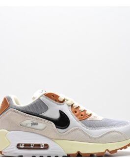 Nike Air Max 90 – Blanc Beige Noir et Orange