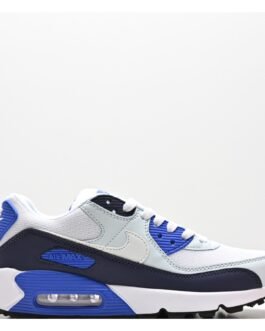 Nike Air Max 90 – Blanc Bleu Royal et Noir