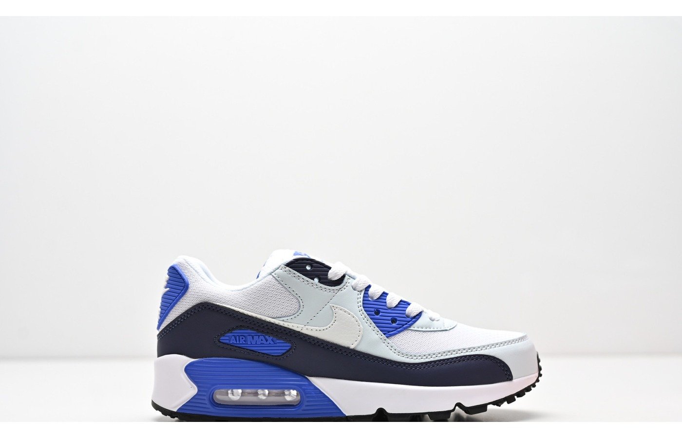 Nike Air Max 90 – Blanc Bleu Royal et Noir