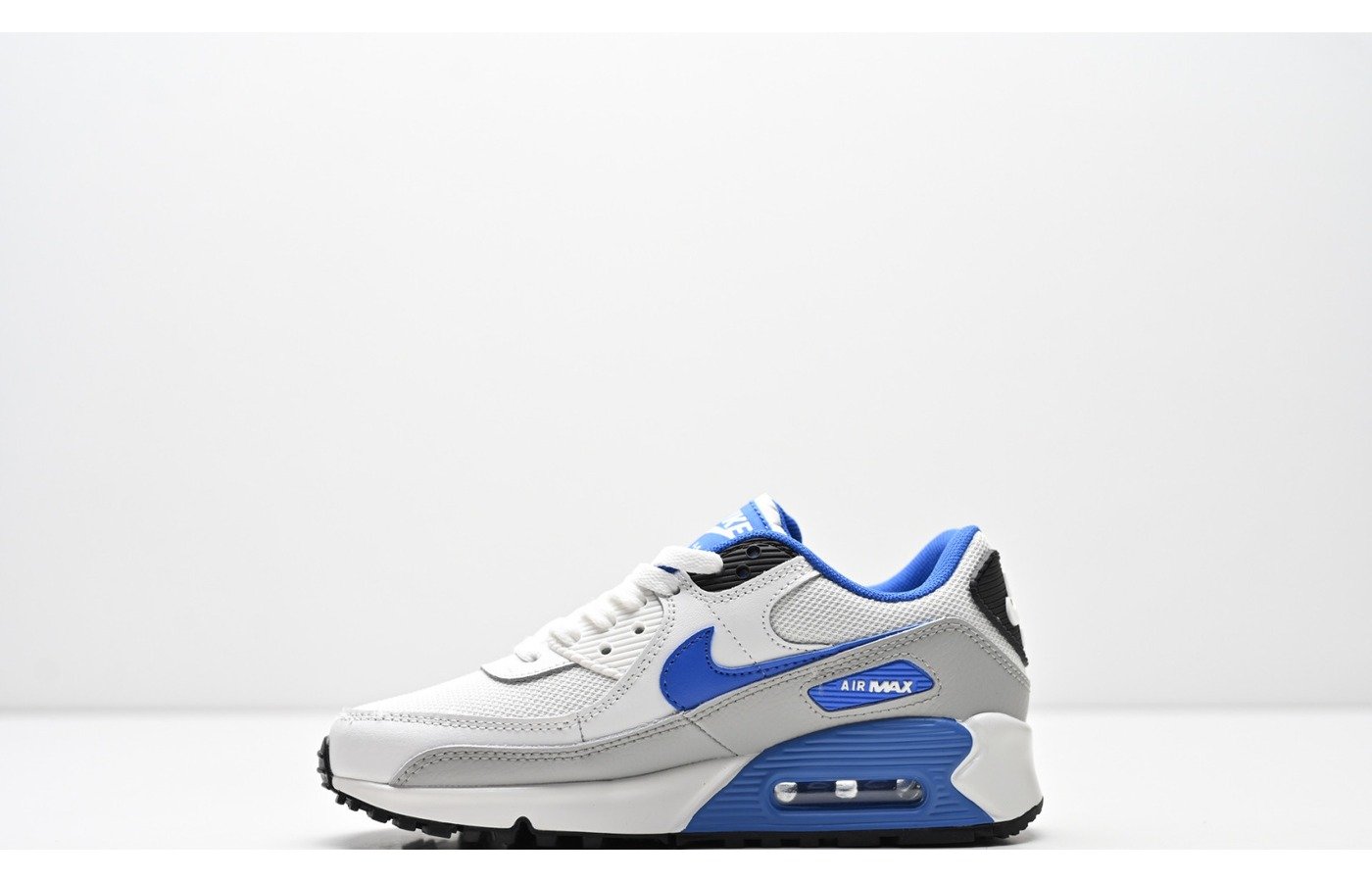 Nike Air Max 90 – Blanc Gris et Bleu Royal