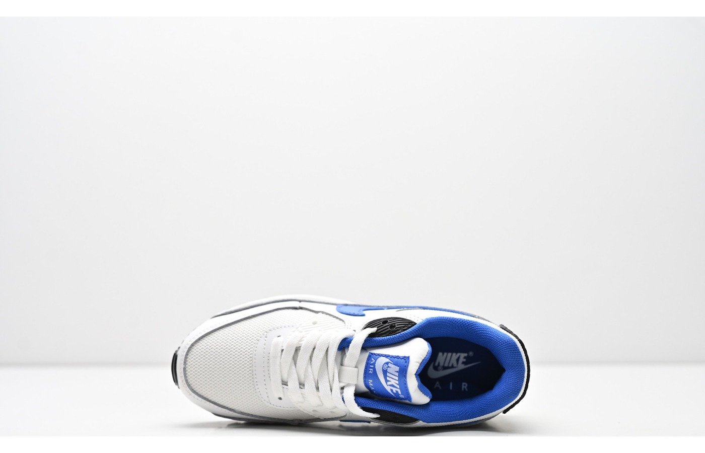 Nike Air Max 90 – Blanc Gris et Bleu Royal