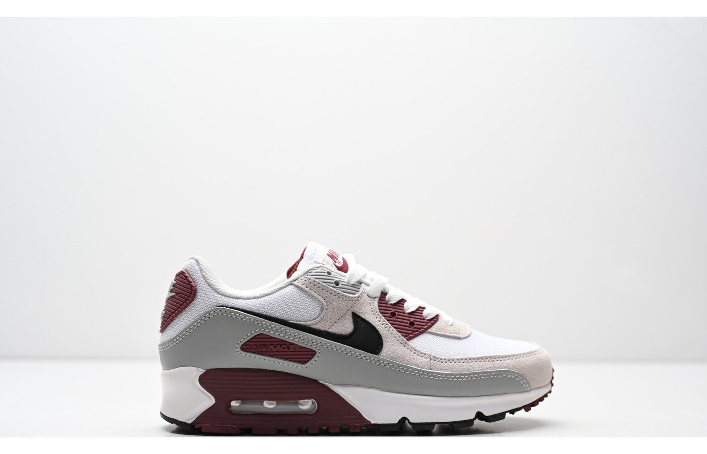 Nike Air Max 90 – Blanc Gris et Bordeaux