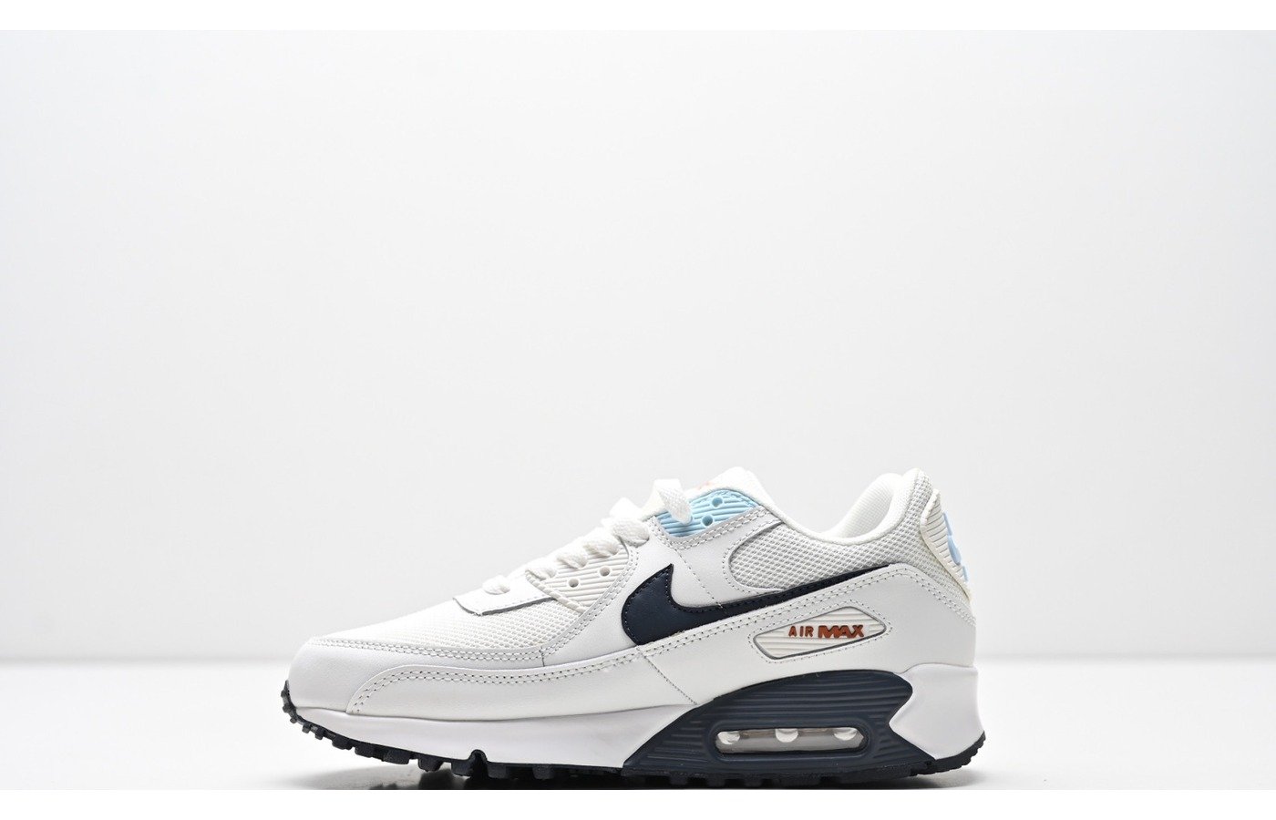 Nike Air Max 90 – Blanc Gris Noir et Bleu Ciel