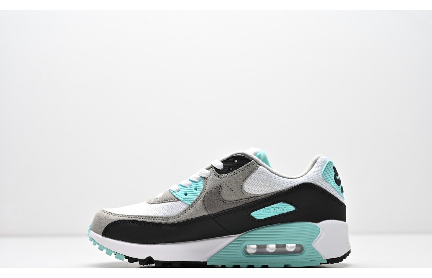 Nike Air Max 90 – Blanc Gris Noir et Turquoise