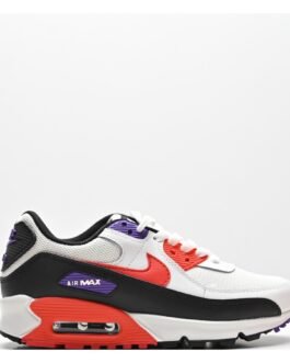 Nike Air Max 90 – Blanc Noir Rouge et Violet
