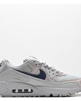 Nike Air Max 90 – Gris Clair Bleu Marine et Rose