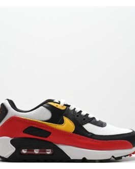 Nike Air Max 90 – Rouge Noir Jaune et Blanc