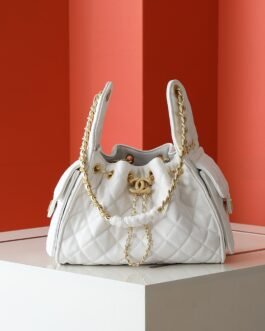 Chanel 22 Bag – Blanc – chaîne dorée