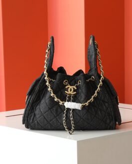 Chanel 22 Bag – Noir – chaîne dorée