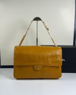 Chanel Flap Bag – Ocre – fermoir doré