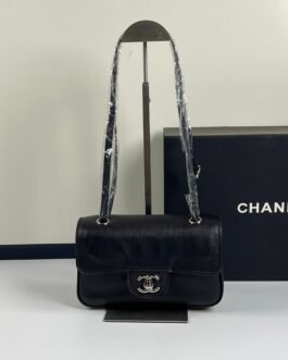 Chanel Mini Flap Bag – Noir – fermoir argenté