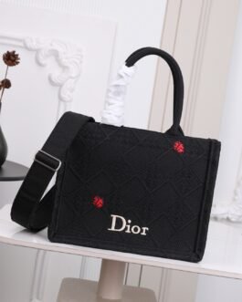 Dior Book Tote brodé – Noir