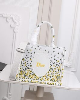 Dior Book Tote Confettis – Blanc et jaune