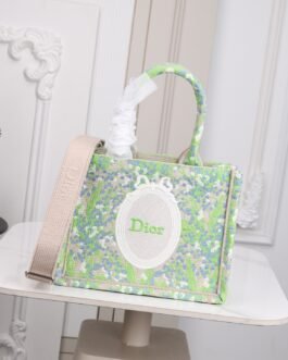 Dior Book Tote Floral – Vert multicolore