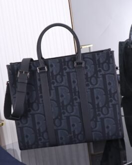 Dior Book Tote Homme Oblique – Noir