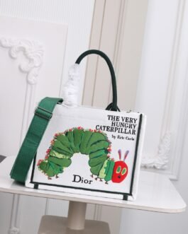 Dior Book Tote The Very Hungry Caterpillar – Blanc multicolore