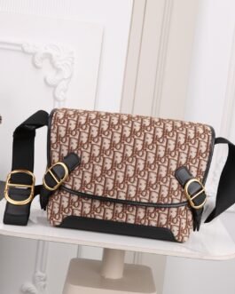 Dior Messenger Oblique grand format – Marron