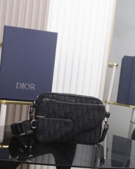 Dior Multi-Pocket Crossbody – Noir