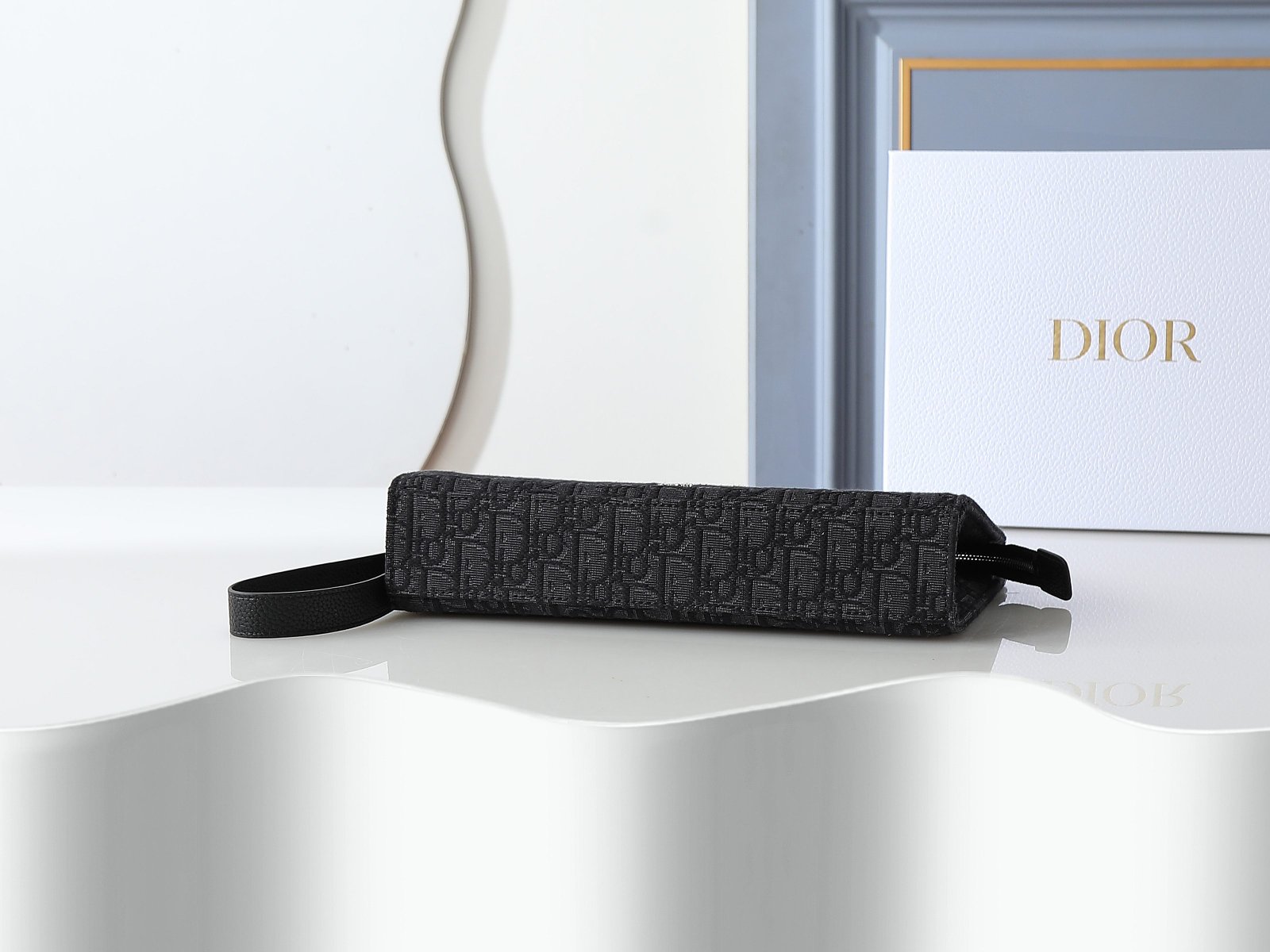 Dior Pochette jacquard compacte – Noir