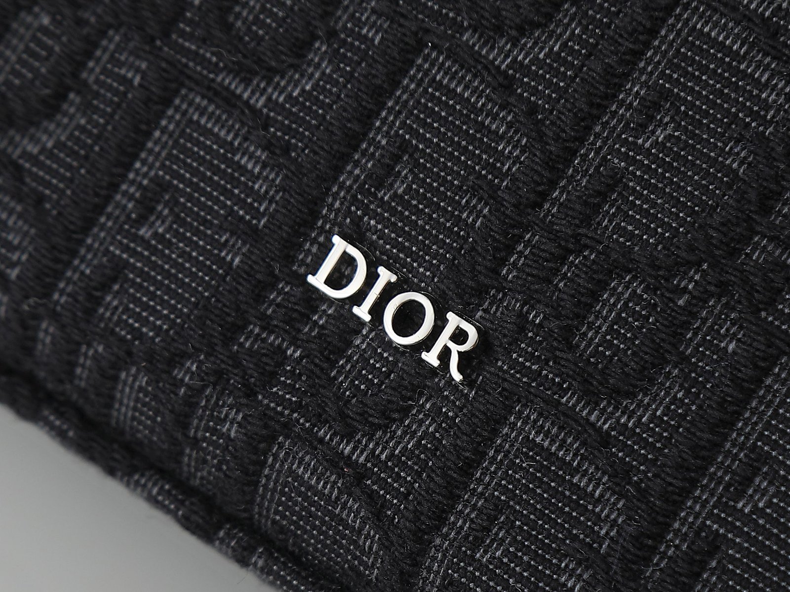 Dior Pochette jacquard compacte – Noir