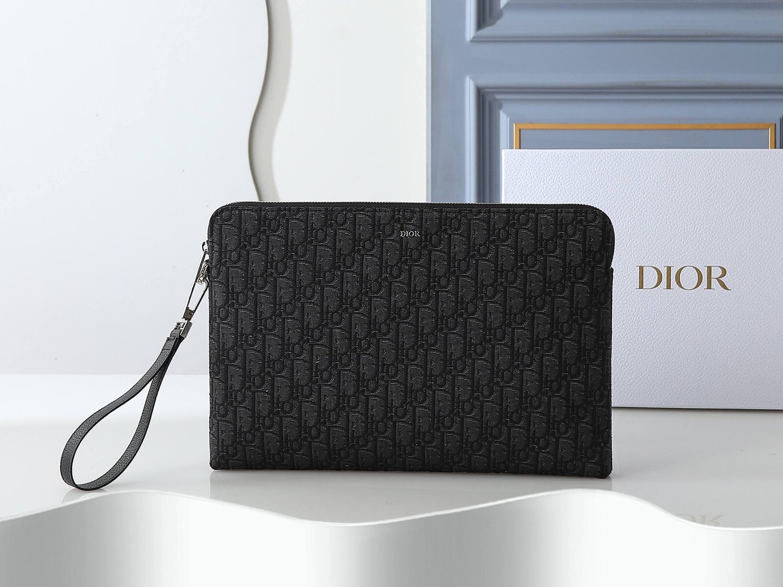 Dior Pochette jacquard – Noir