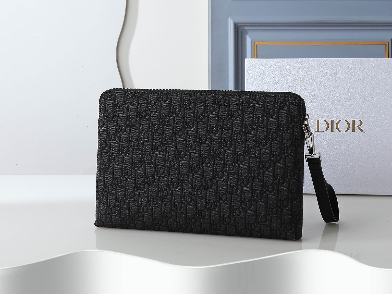 Dior Pochette jacquard – Noir