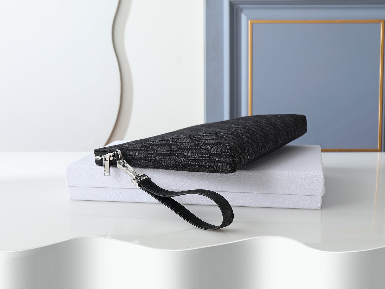 Dior Pochette jacquard – Noir