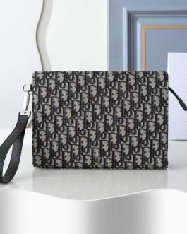 Dior Pochette Oblique – Noir et gris