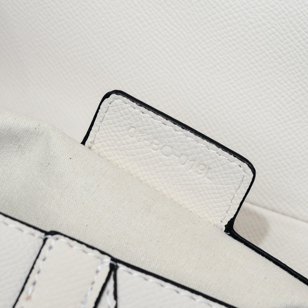 Dior Saddle cuir – Blanc