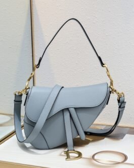 Dior Saddle cuir – Bleu ciel